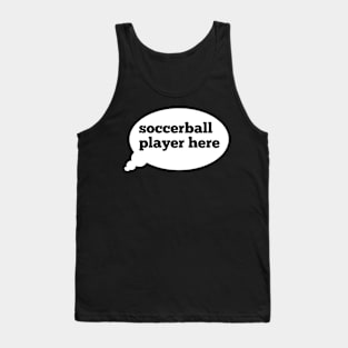 Soccerball player shirt Tank Top